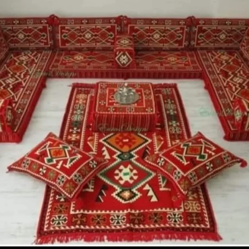 Bosanski set Divan, crveni ugaoni