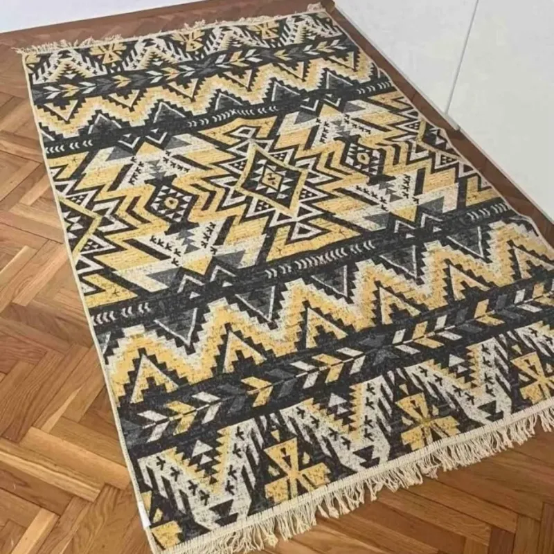 Tepih Dva Lica Azra, žuto-antracit