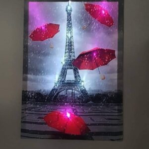 SVIJETLEĆA SLIKA NA CANVAS PLATNU