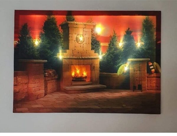 SVIJETLEĆA SLIKA NA CANVAS PLATNU
