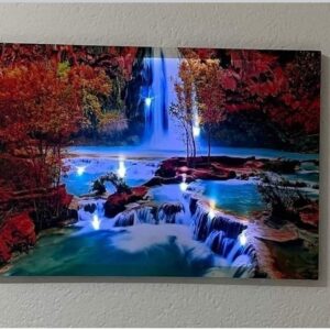 SVIJETLEĆA SLIKA NA CANVAS PLATNU
