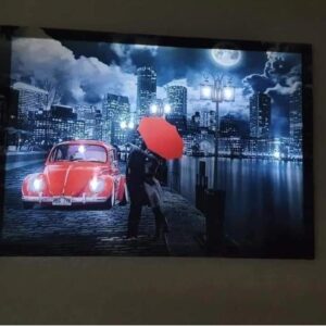 SVIJETLEĆA SLIKA NA CANVAS PLATNU