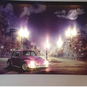 SVIJETLEĆA SLIKA NA CANVAS PLATNU